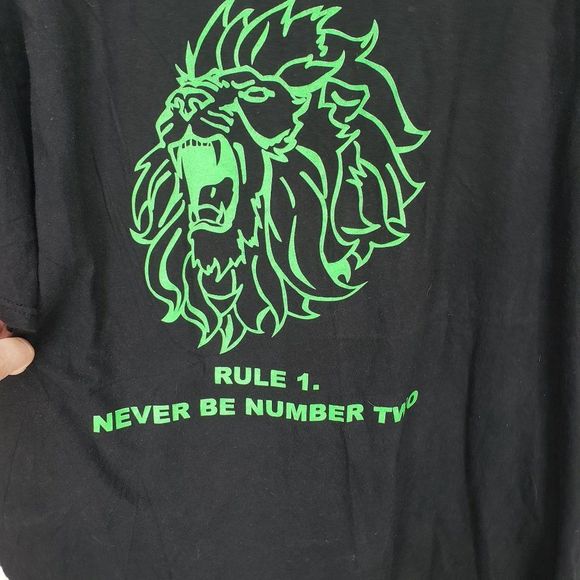 Anvil Alpha Life Black Rule 1. Never Be Number 2 Tee Shirt - Picture 6 of 6